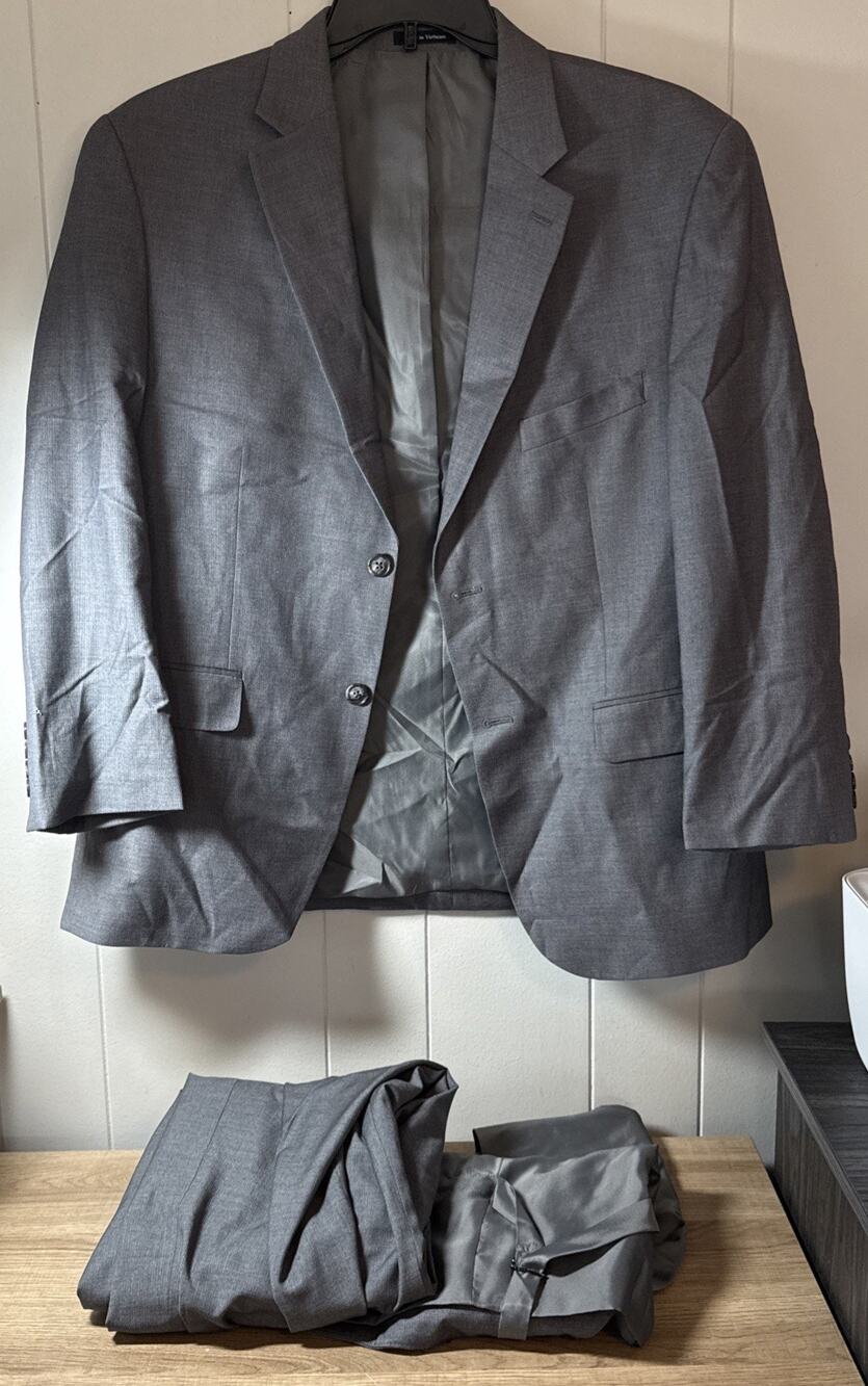 Pronto Uomo Suit Set Men's 42 Short/36 Waist Gray S5